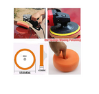 Round Automotive Car Polishing Sponge – Orange – alternate view 2