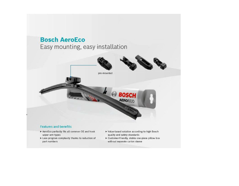 WB5563 550mm / 22" AeroEco Neo Windscreen Wiper Blade - Single Blade