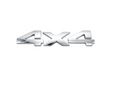 Silver Chrome 4x4 Emblem Badge – Self-Adhesive Universal Vehicle Decal