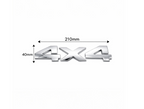 Silver Chrome 4x4 Emblem Badge – Self-Adhesive Universal Vehicle Decal – alternate view 2