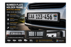 Universal Number Plate Holder Frame with Steel Backing