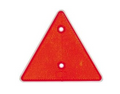 Triangular Rear Reflector – Red with White Back