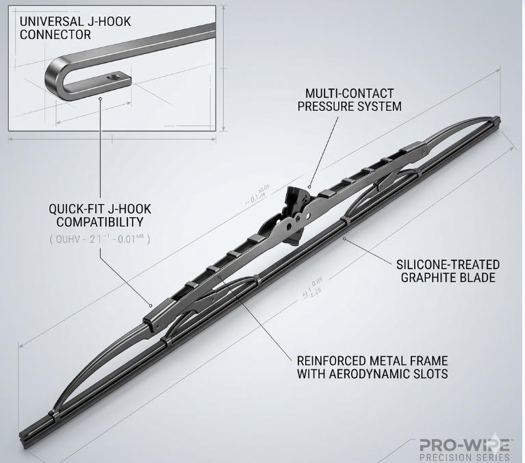 Windscreen Wiper Blade 410mm / 16" – Eco Conventional Wiper (Single)