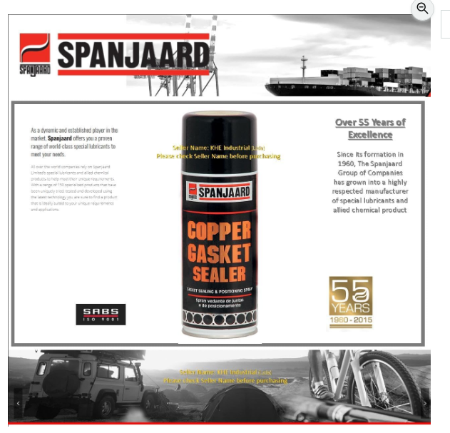 Spanjaard - Copper Gasket Sealer - 400ml