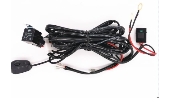 LED Light Bar Wiring Harness (2.5m, 12V/40A) – Relay & Switch Kit