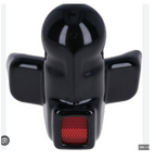 Gooseneck Tow Hitch Cover 50cm – Black with Red Reflector – alternate view 3