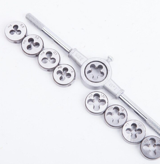 20-Piece Tap And Die Set Metric Wrench Cut Hand Threading Tool EP-30598