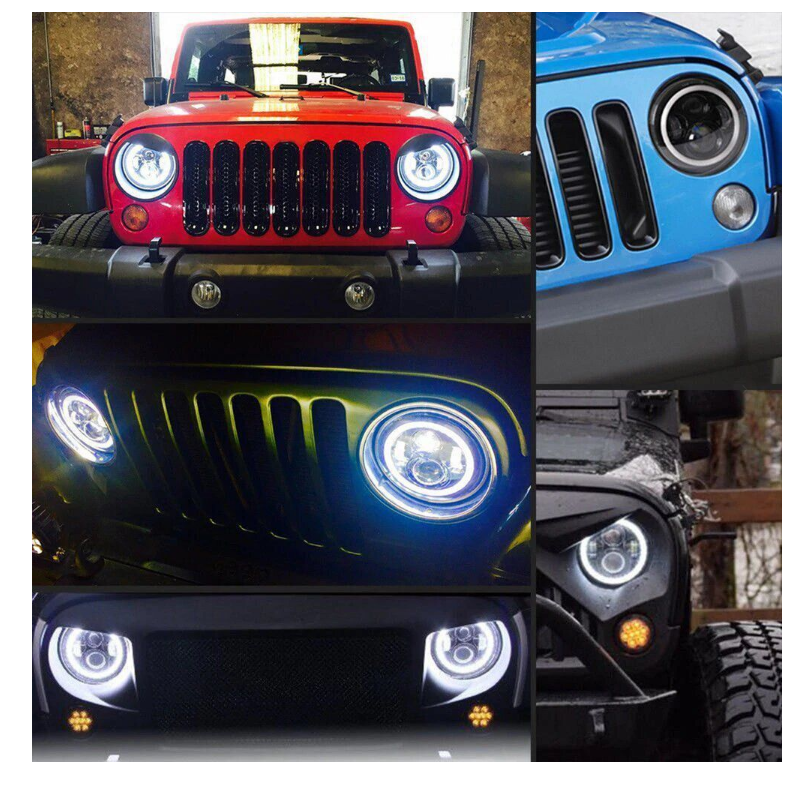7-Inch Headlight Mounting Bracket for Jeep Wrangler – Heavy Duty Headlamp Holder