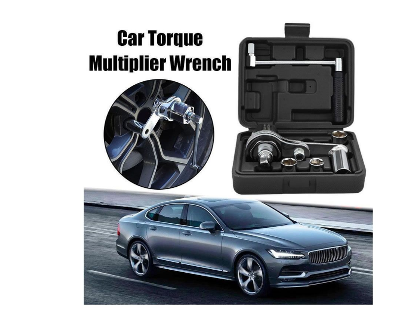 1/2" Torsional Torque Multiplier Wrench Lug Nut Remover with Gloves