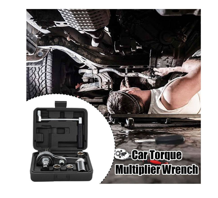 1/2" Torsional Torque Multiplier Wrench Lug Nut Remover with Gloves
