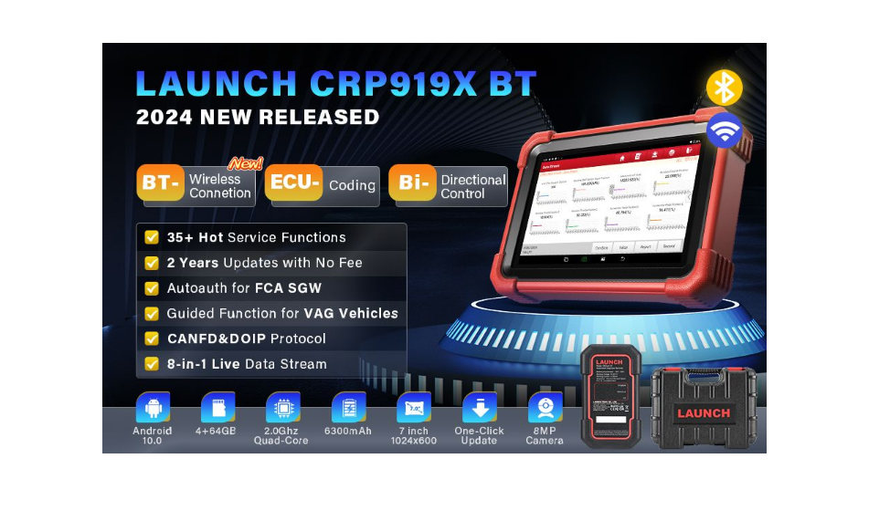 Launch X431 CRP919X BT Full System Diagnostic Tool + VoltCheck Pro Tester