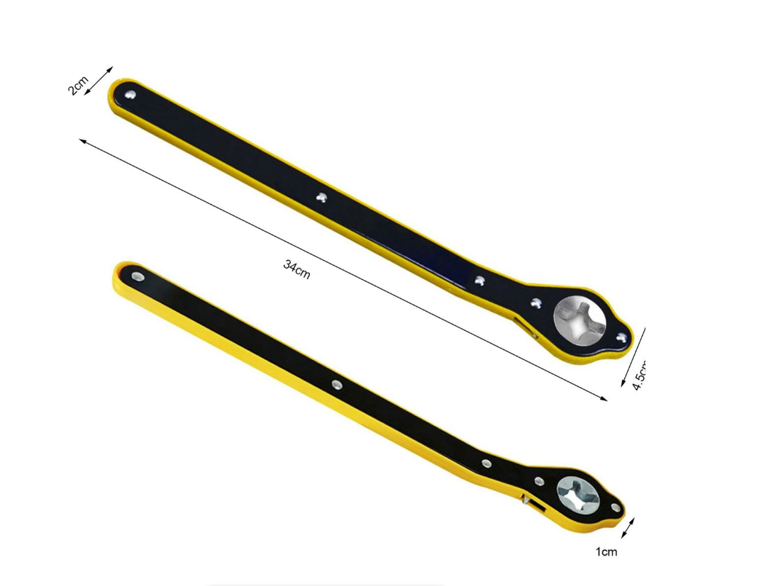 Cross-Type Wheel Nut Wrench | Portable Car Tyre Tool