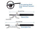 Universal Car Steering Wheel Lock with Window Breaker – Anti-Theft Security Lock – alternate view 4