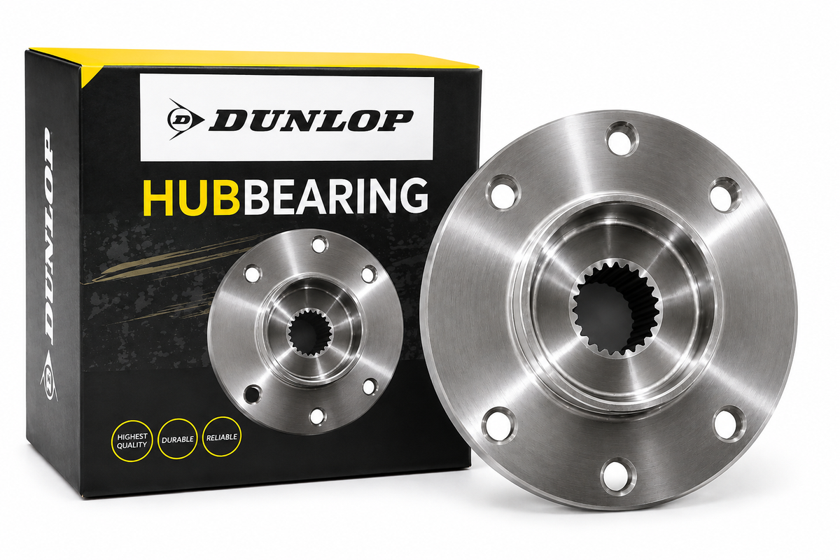Dunlop Front Wheel Hub Compatible with Nissan NP200, Micra & Renault Clio/Sandero/Logan