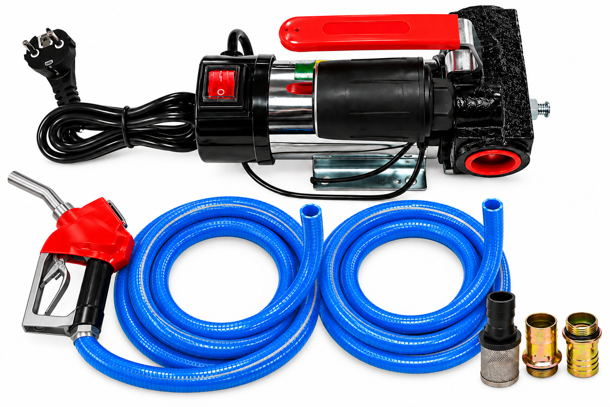 Digital diesel transfer pump kit with electronic fuel meter nozzle - product view 1