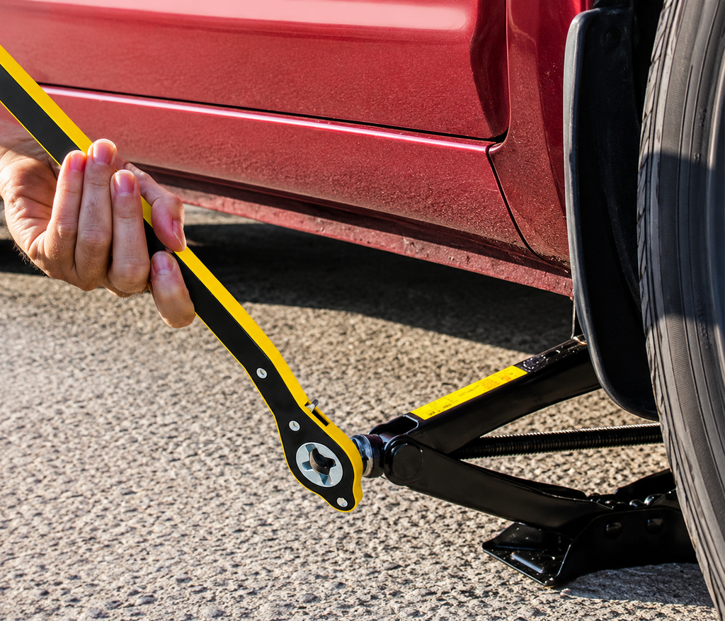 Cross-Type Wheel Nut Wrench | Portable Car Tyre Tool