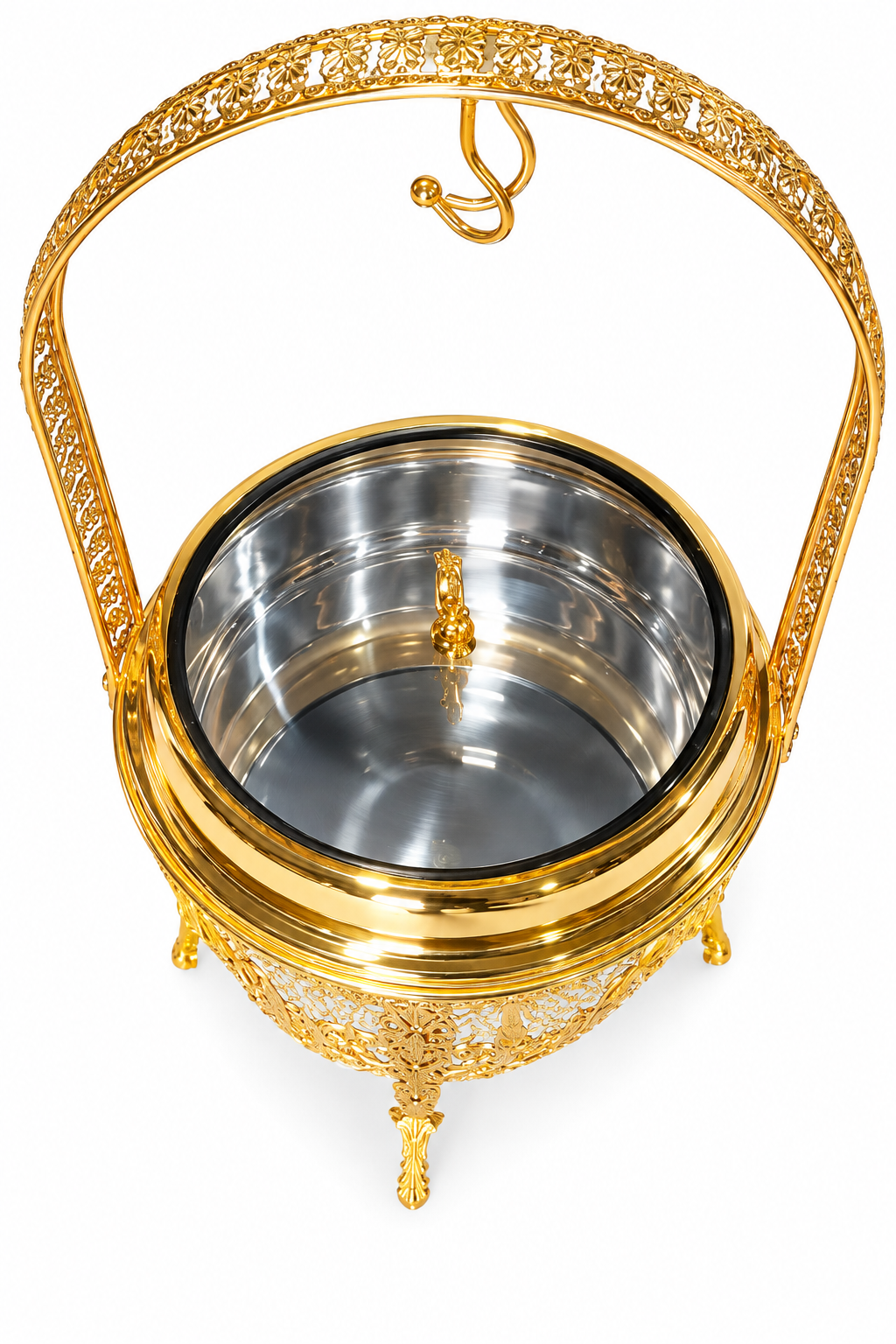 Luxurious Stainless Steel Gold Buffet Chafing Dish 9L - Catering & Events