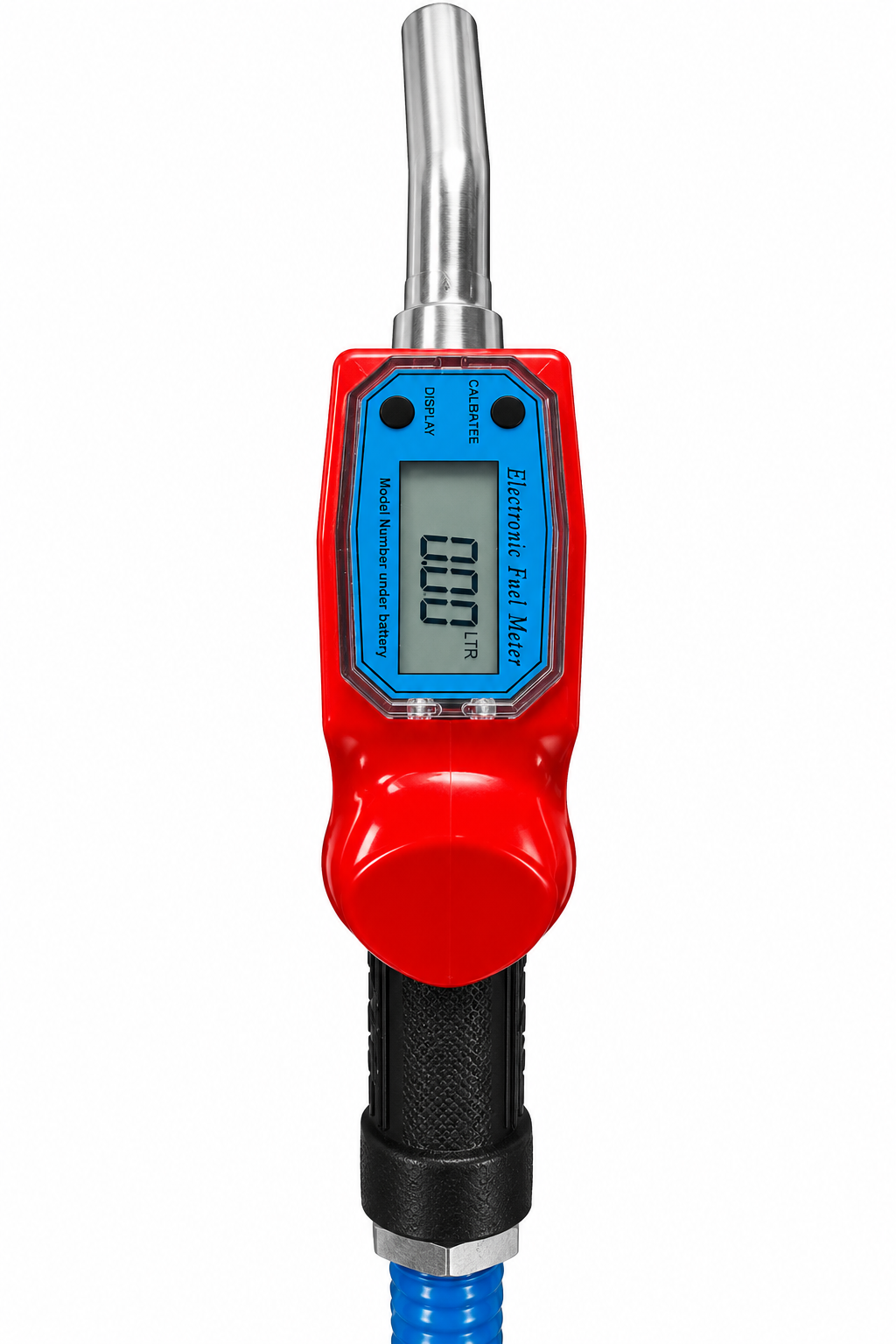 Digital diesel transfer pump kit with fuel meter nozzle and hose - product view 2