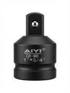 1" Drive x 3/4" Impact Socket Adapter Reducer, CR-MO Chrome Molybdenum Steel, Heavy Duty 1 Inch Drive to 3/4 Inch Socket Converter