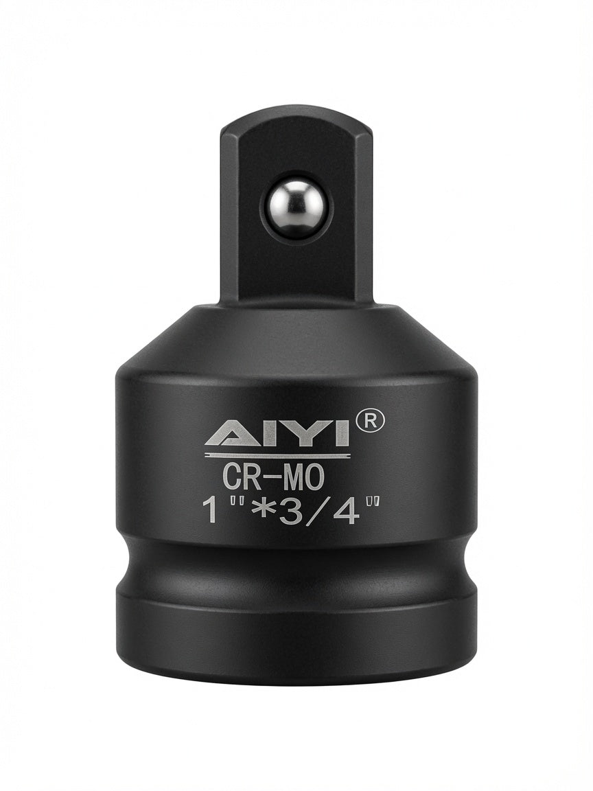 1" Drive x 3/4" Impact Socket Adapter Reducer, CR-MO Chrome Molybdenum Steel, Heavy Duty 1 Inch Drive to 3/4 Inch Socket Converter