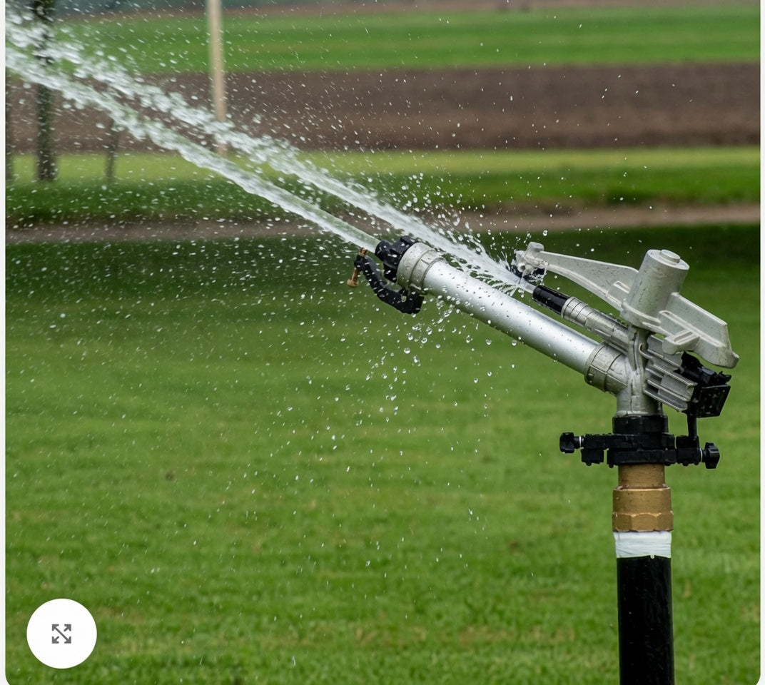 Rain Gun Sprinkler With Stand, Heavy Duty Large Area Water Sprinkler For Farm, Lawn & Field