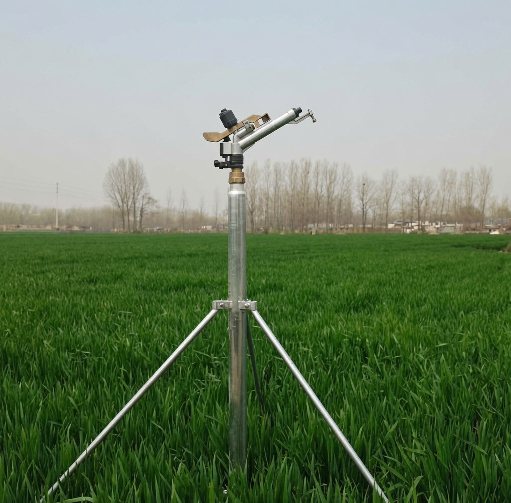Rain Gun Sprinkler With Stand, Heavy Duty Large Area Water Sprinkler For Farm, Lawn & Field